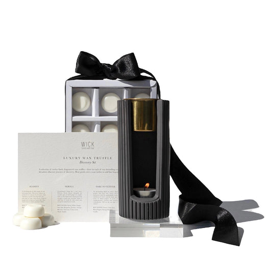 The Wax Melter & Wax Truffle Discovery Set // Gift Set // Charcoal