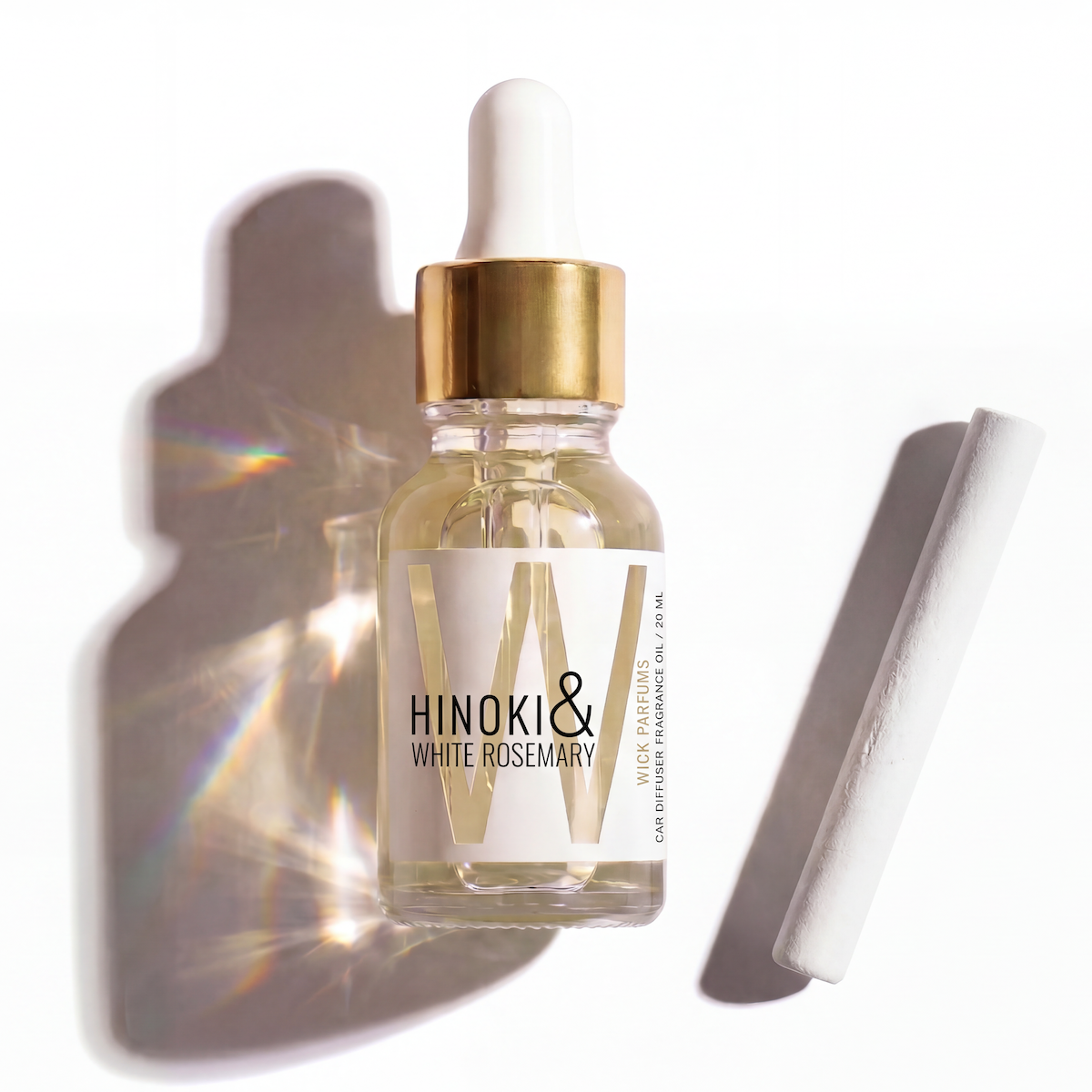 Hinoki & White Rosemary // Car Diffuser Fragrance Oil & Scent Stone