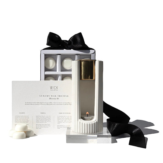 The Wax Melter & Wax Truffle Discovery Set // Gift Set // White