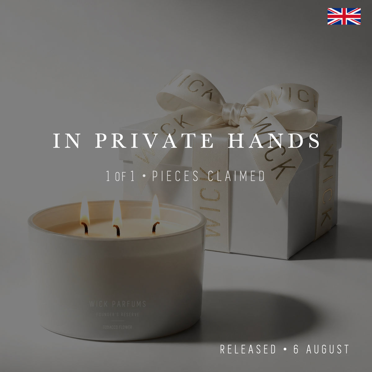 London Reserve Collection // White Glass Bowl Candle // Tobacco Flower // 420 ml // Triple Wicks