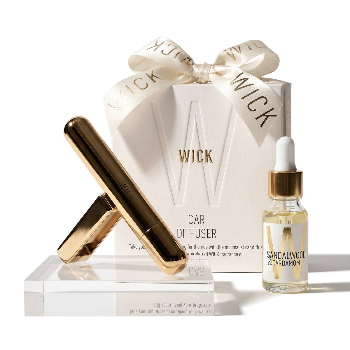 The Gold Car Diffuser Duo | Gift Set