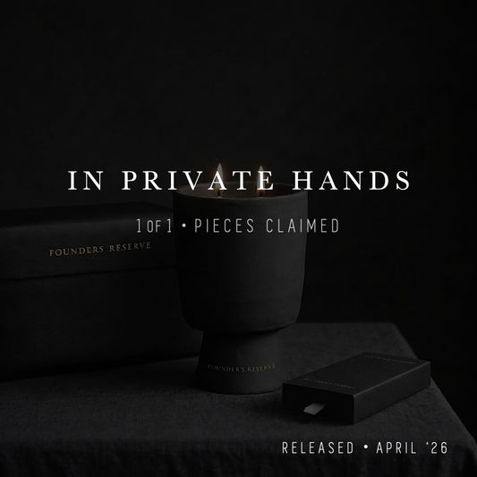 The Obsidian Form // Ceramic Candle & Matchbox Gift Set // 700 ml
