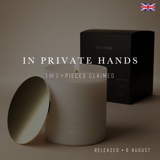 London Reserve Collection // Matte Cream Glass Candle // Reine du Volcan // 500 g