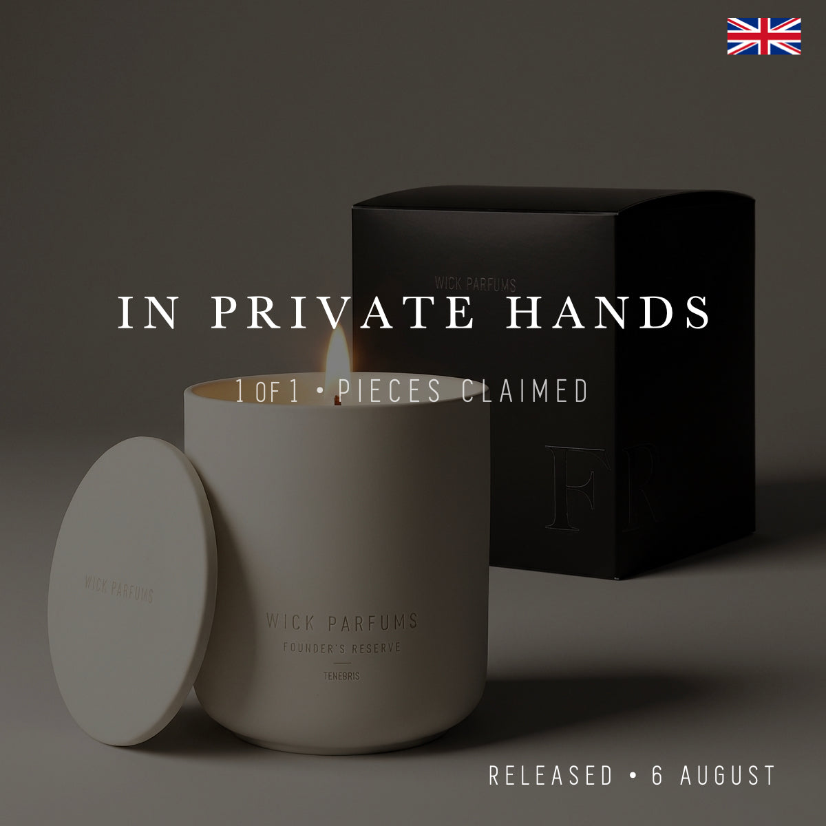London Reserve Collection // Raw Ceramic Candle & Lid // Tenebris // 300 ml