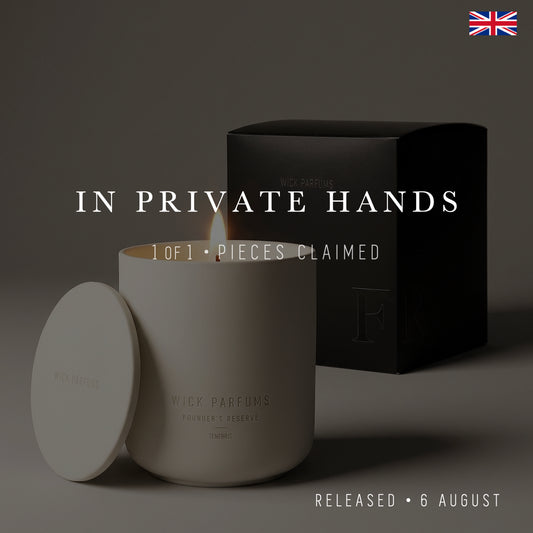 London Reserve Collection // Raw Ceramic Candle & Lid // Tenebris // 300 ml