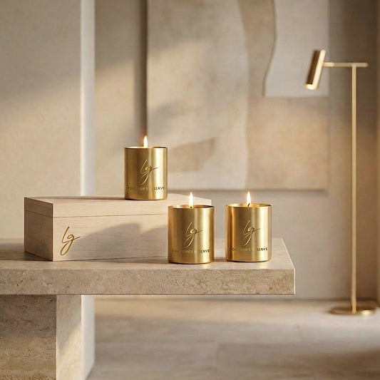 The Golden Trinity // Scented Candle Set // 250 ml x 3