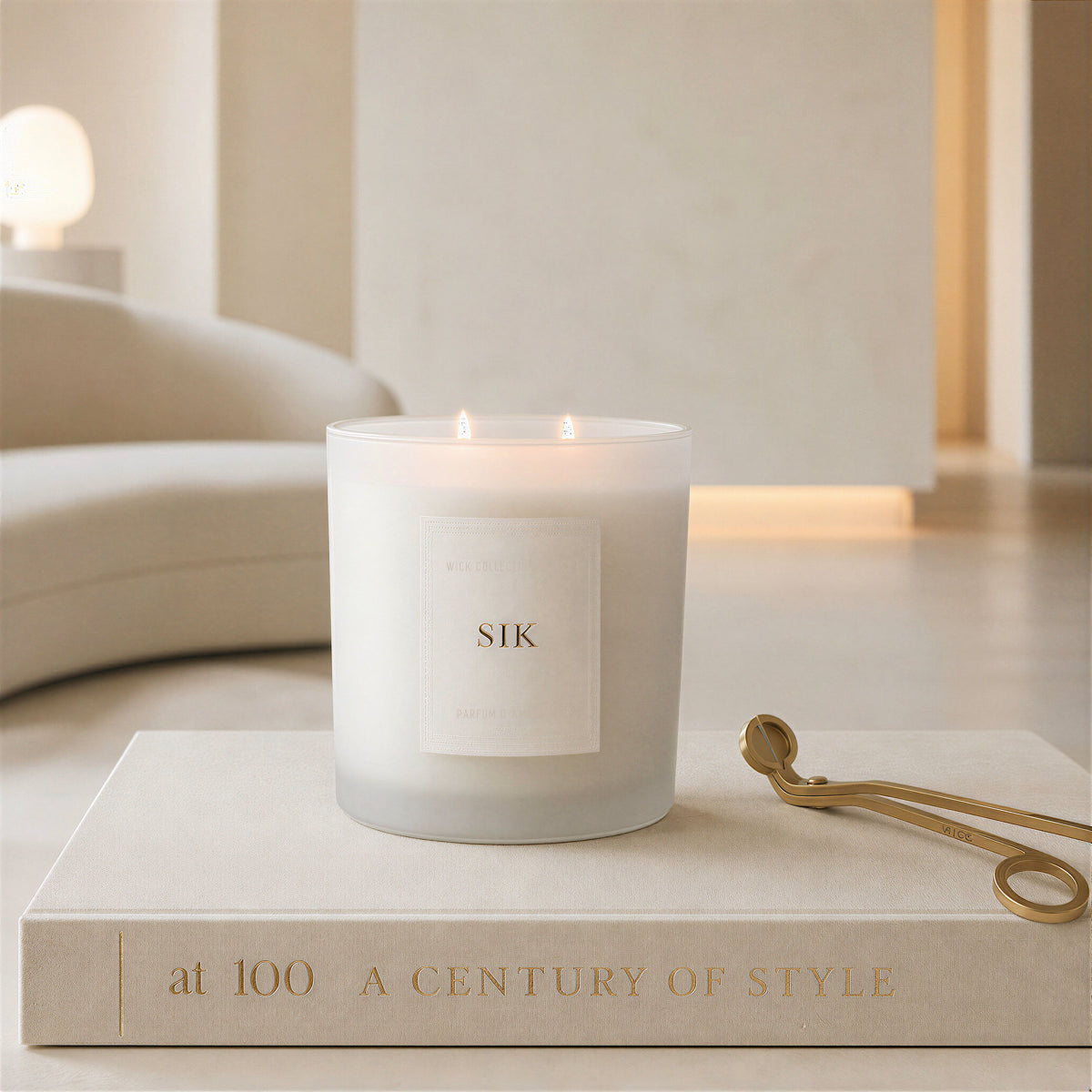 Collection Privèe // Personalised XXL Candle // Ivory // 500 ml
