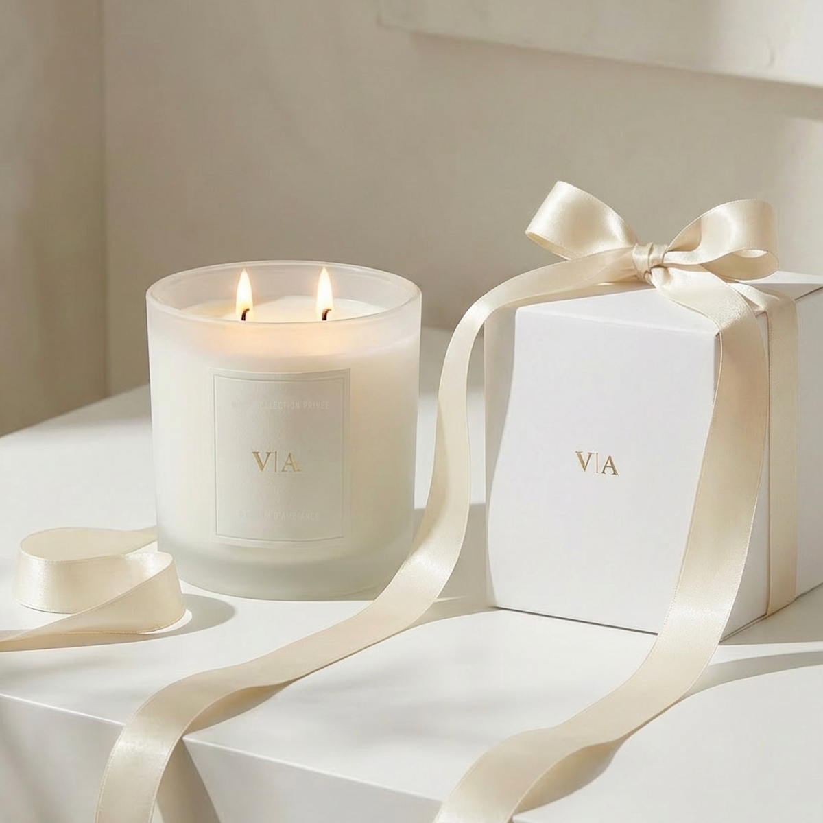 Collection Privèe // Personalised XXL Candle // Ivory // 500 ml
