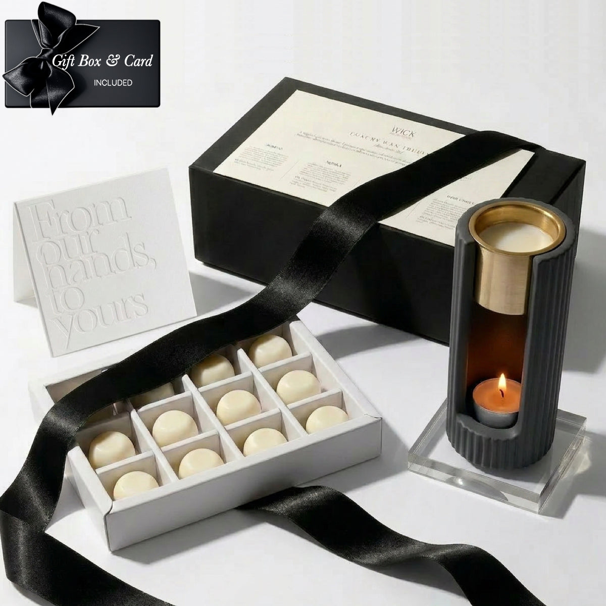 The Wax Melter & Wax Truffle Discovery Set // Gift Set // Charcoal