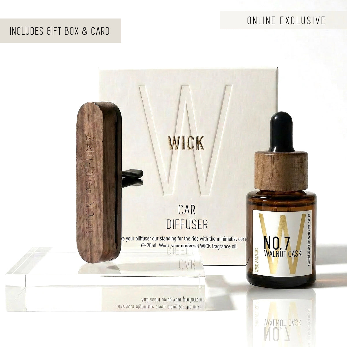 The Walnut Car Diffuser Duo // Limited Edition Gift Set