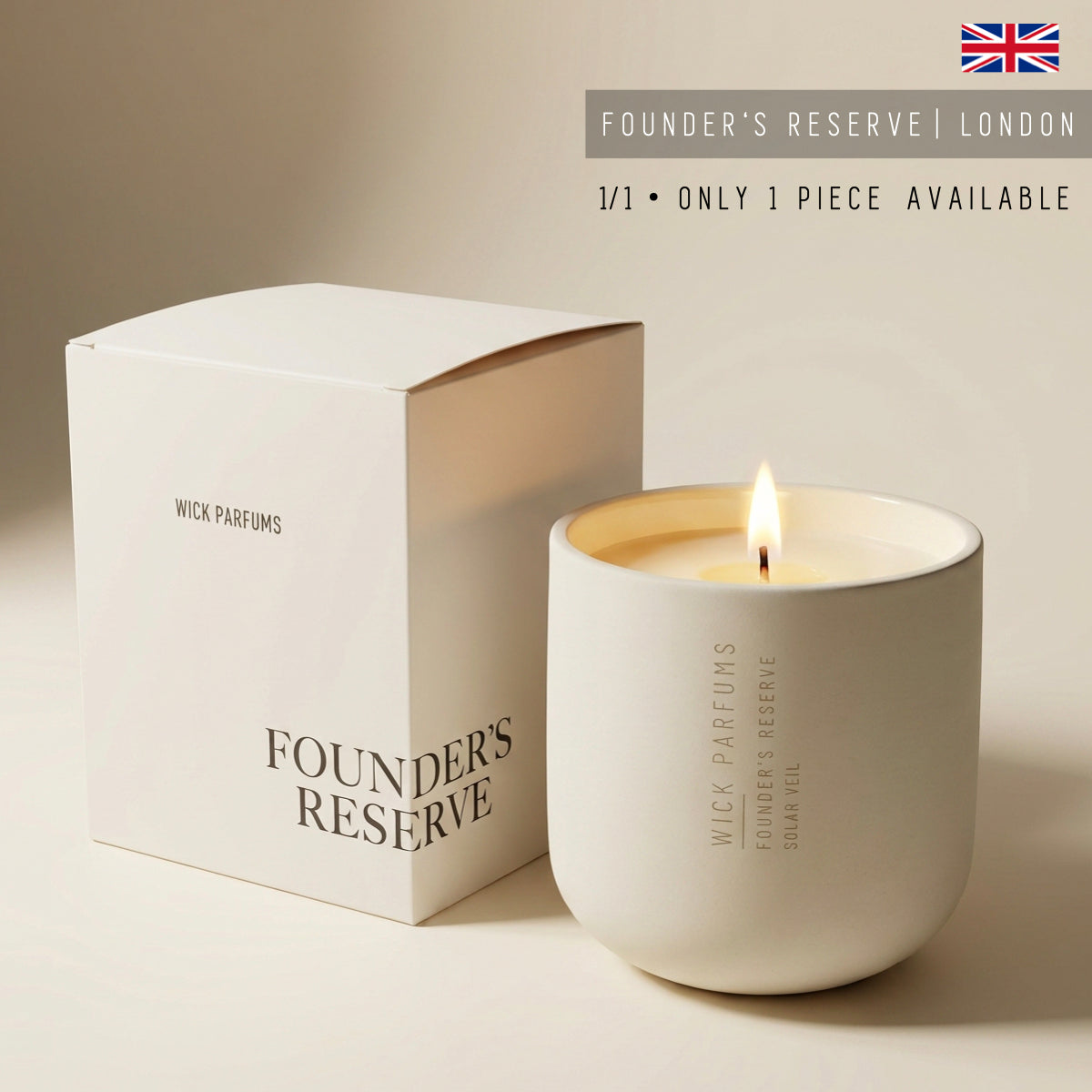 London Reserve Collection // Matte Ceramic Candle // Solar Veil // 370 ml