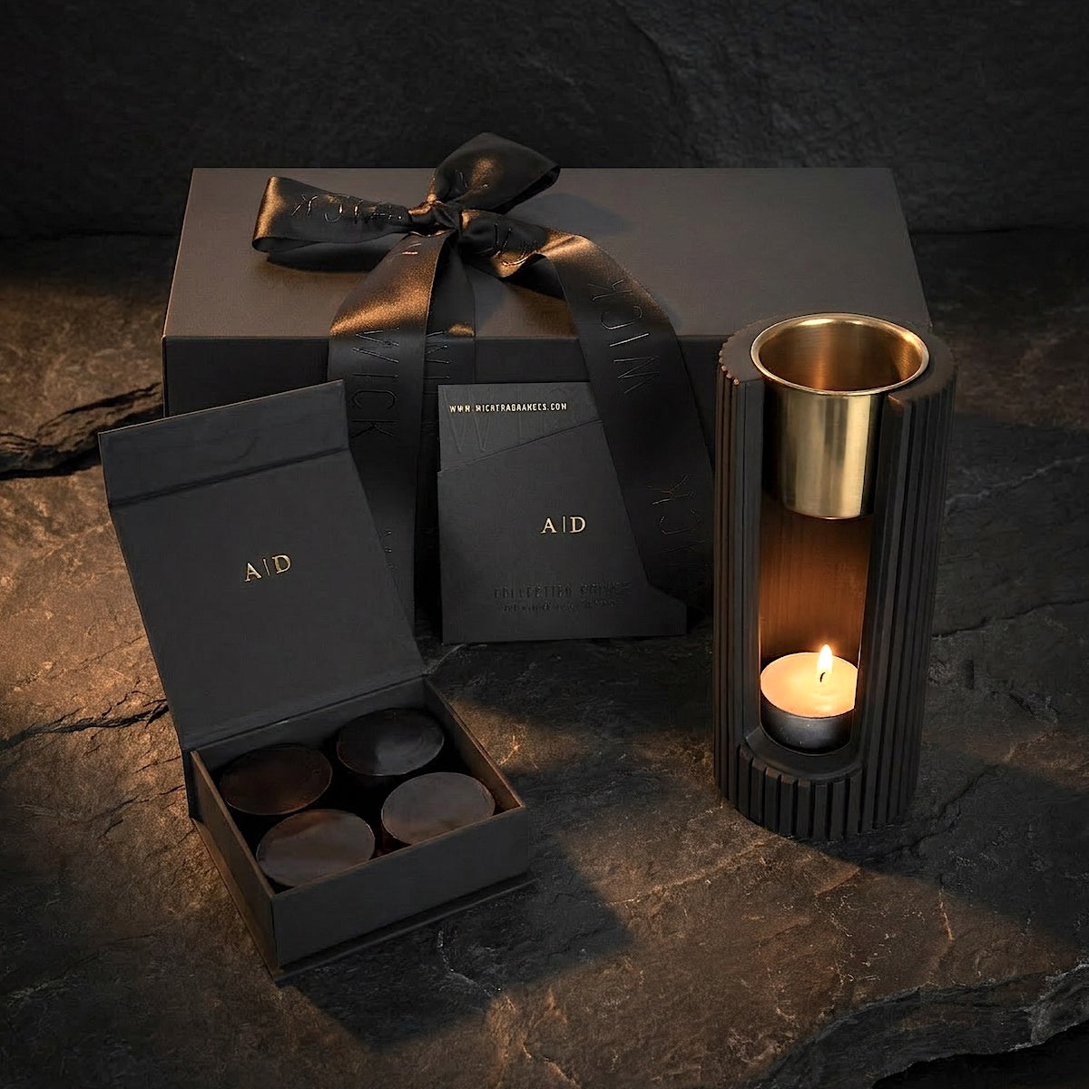 Collection Privèe // Personalised Wax Melter & Truffle Gift Set // Limited Midnight Edition