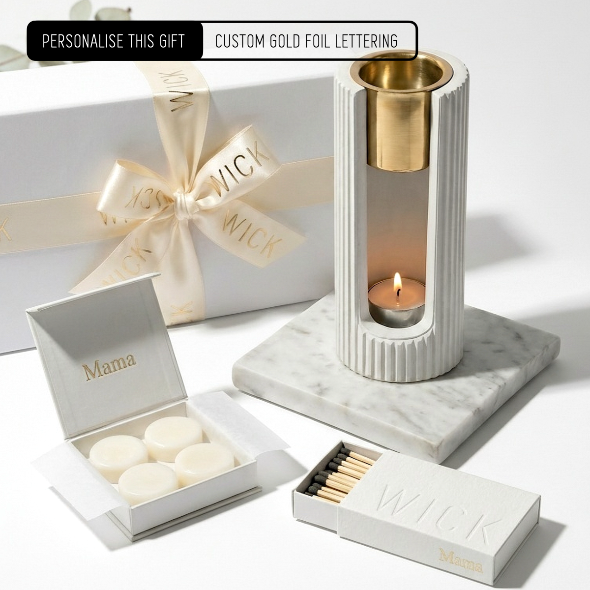 Personalised Wax Melting Trio // Limited Edition Gift Set // 3 pcs