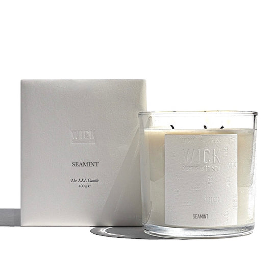 XXL Glass Candle // Seamint // 400 g