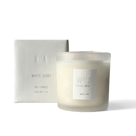 XXL Glass Candle // White Shirt // 500 ml