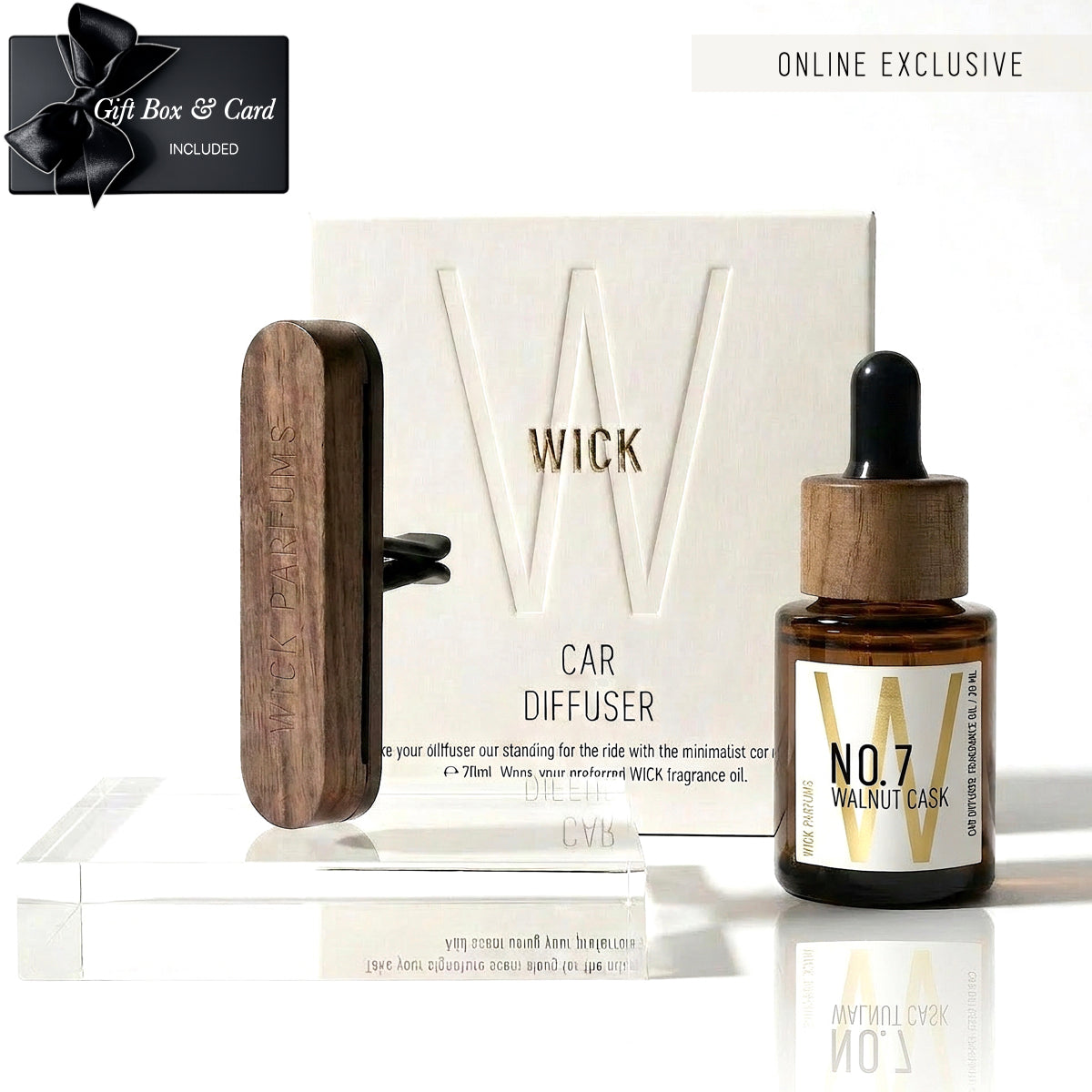 The Walnut Car Diffuser Duo // Limited Edition Gift Set